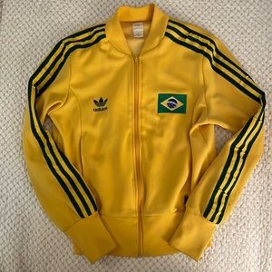 Stripe Yellow Adidas Jacket 